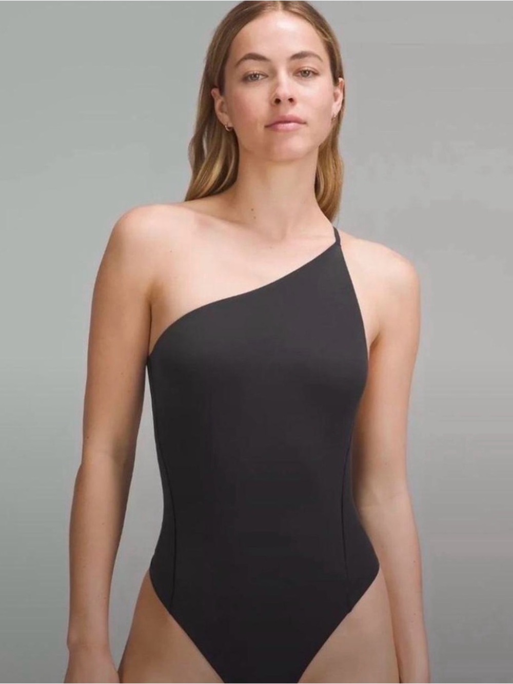 Aritzia One-Shoulder Black Bodysuit